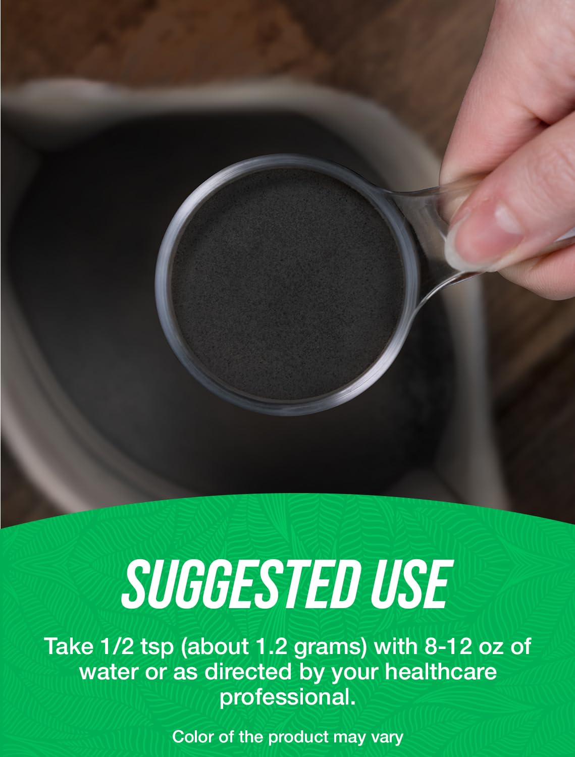 BulkSupplements.com Activated Charcoal Powder - from Coconut Charcoal, for Teeth Whitening - Vegan & Gluten Free, 1.2g per Serving, 500g (1.1 lbs) (Pack of 1) - Image 4