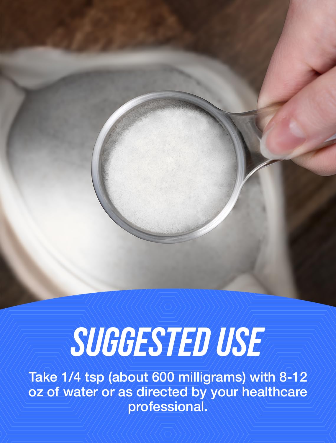 BulkSupplements.com Potassium Gluconate Powder - for Hydration Support, Mineral Supplement, Potassium 99mg - Gluten Free, 600mg per Serving, 1kg (2.2 lbs) (Pack of 1) - Image 4